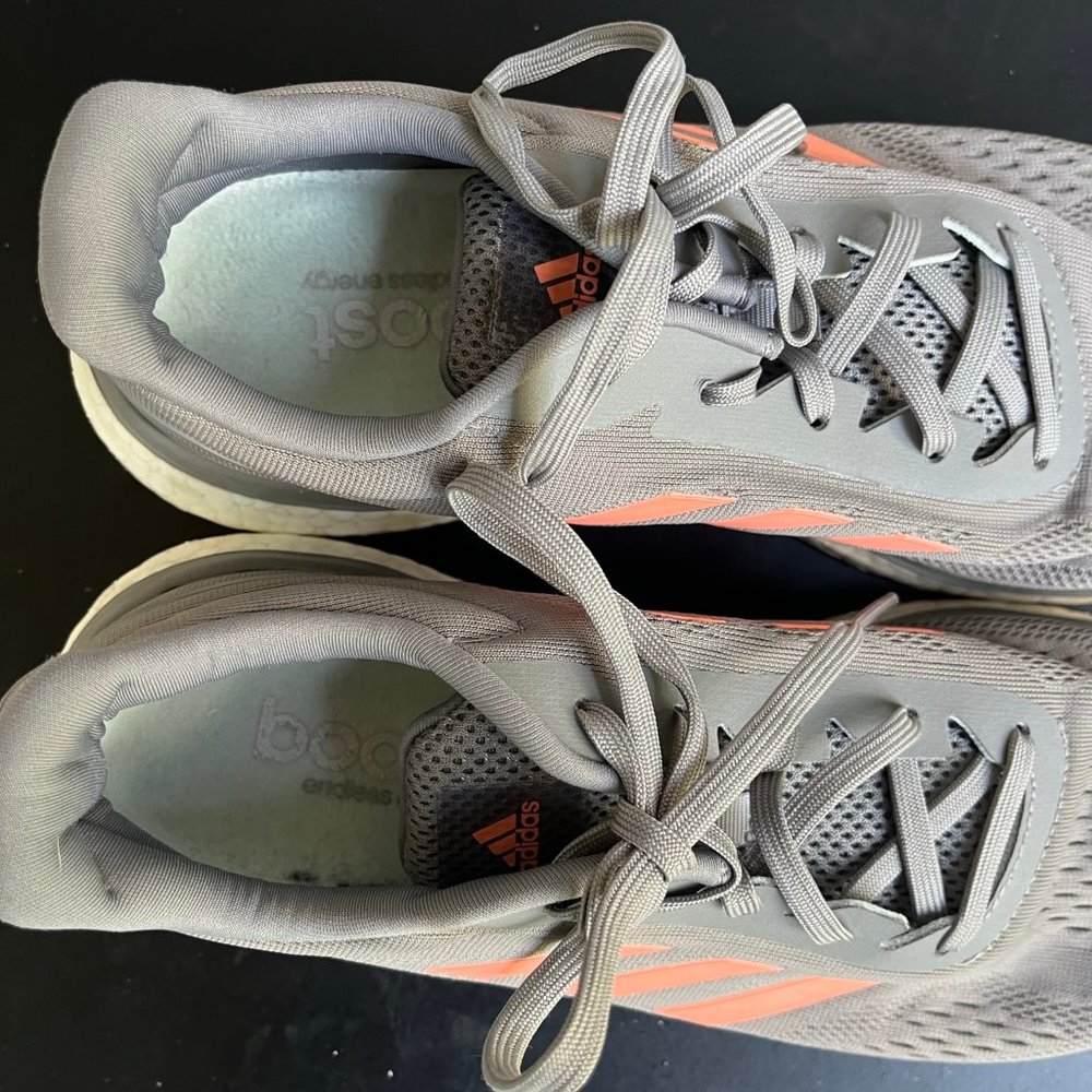 Adidas Women's Response Boost LT Grey Sun Glow Running Shoes Sneakers Sz. 10 - Picture 7 of 9
